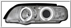 Angel Eye Scheinwerfer fr BMW X5 E53 99-02 LED Standlichtringe chrom