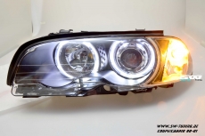 Angel Eye Scheinwerfer BMW E46 Coup/cabrio 98-01 High LED SLR black