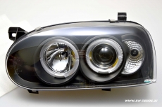 Angel Eye Scheinwerfer VW Golf 3 92-97 black