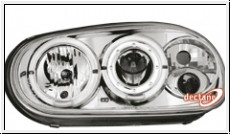Angel Eye Scheinwerfer fr VW Golf IV 2 LED Standlichtringe chrom
