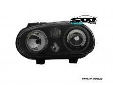 Angel Eye Scheinwerfer fr VW Golf IV 2 Standlichtringe black R-Look
