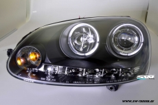 Angel Eye Scheinwerfer VW Golf 5 03-09 LED Standlichtringe black