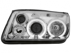 angel eye headlights VW Bora LED 2 halo rims