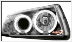 headlights VW Passat 3B 97-01  2 halo rims