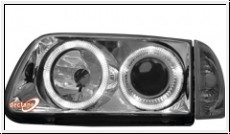 headlights VW Polo 99-01 6N2  2 halo rims