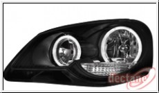headlights VW Polo 05+_9N2 _ 2 halo rims black