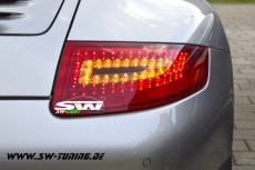 LED taillights for Porsche 911 / 997 04-08 red/smoke