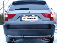 LED Rckleuchten BMW X3 E83 04-10 red/chrystal