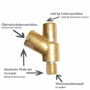 Y-Adapter M14 X 1,5 fr ldruckgebermontage