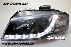 SW-DRL Scheinwerfer AUDI A3 8P 03-08 LED Tagfahrlicht black