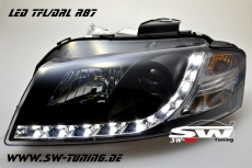 SW-DRL Scheinwerfer AUDI A3 8P 03-08 LED Tagfahrlicht black