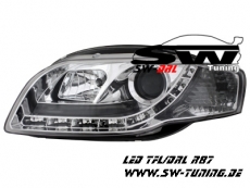 SW-DRL Scheinwerfer AUDI A4 B7 04-08 LED Tagfahrlicht chrome
