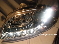 SW-DRL Scheinwerfer AUDI A4 B7 04-08 LED Tagfahrlicht chrome