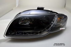 SW-DRL Scheinwerfer AUDI A4 B7 04-08 LED Tagfahrlicht black