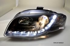 SW-DRL Scheinwerfer AUDI A4 B7 04-08 LED Tagfahrlicht black