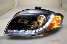SW-DRL Scheinwerfer AUDI A4 B7 04-08 LED Tagfahrlicht black