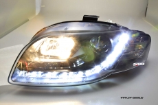 SW-DRL Scheinwerfer AUDI A4 B7 04-08 LED Tagfahrlicht black