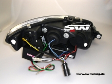 SW-DRL Scheinwerfer Seat Leon 1P 05-09 LED Tagfahrlicht chrome