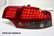 SW-Light LED Rckleuchten fr Audi A4 B7 Limousine 04-08 red/smoke