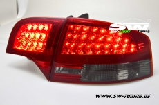 SW-Light LED Rckleuchten fr Audi A4 B7 Limousine 04-08 red/smoke