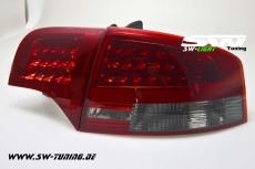 SW-Light LED Rckleuchten fr Audi A4 B7 Limousine 04-08 red/smoke