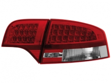SW-Light LED Rckleuchten fr Audi A4 B7 Limousine 04-08 red/crystal