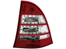SW-Light LED Rckleuchten fr Mercedes Benz S203 C-Klasse T-Modell red/crystal
