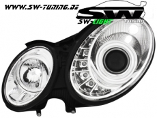 SW-Light Scheinwerfer Mercedes Benz W211 E-Klasse 02-06 chrom HID