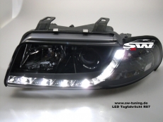 SW-DRL Scheinwerfer AUDI A4 B5 95-98 LED Tagfahrlicht black