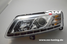 SW-DRL Scheinwerfer AUDI A6 4F 04-07 LED Tagfahrlicht chrome