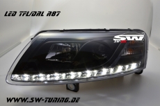 SW-DRL Scheinwerfer AUDI A6 4F 04-07 LED Tagfahrlicht black