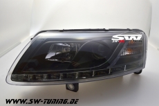 SW-DRL Scheinwerfer AUDI A6 4F 04-07 LED Tagfahrlicht black