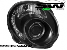 SW-Light Scheinwerfer Fiat 500 07-12 LED Standlicht black