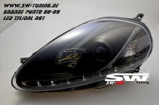 SW-DRL Scheinwerfer Fiat Grande Punto 199 08-09 Tagfahrlicht black