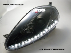 SWDRL Scheinwerfer Fiat Grande Punto 199 05-08 Tagfahrlicht black