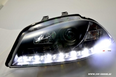 SW-DRL Scheinwerfer Seat Ibiza 6L 03-08 LED Tagfahrlicht R87 black