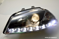 SW-DRL Scheinwerfer Seat Ibiza 6L 03-08 LED Tagfahrlicht R87 black