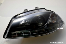 SW-DRL Scheinwerfer Seat Ibiza 6L 03-08 LED Tagfahrlicht R87 black