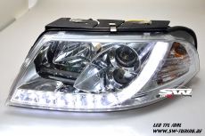 SW-DRL Scheinwerfer VW Passat 3BG LED Tagfahrlicht R87 chrome