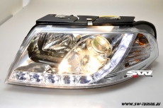 SW-DRL Scheinwerfer VW Passat 3BG LED Tagfahrlicht R87 chrome