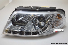 SW-DRL Scheinwerfer VW Passat 3BG LED Tagfahrlicht R87 chrome