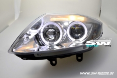 Angel Eye Scheinwerfer BMW Z4 E85 02-08 LED Standlichtringe chrome
