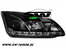 SW-Light Scheinwerfer Ford Focus Mk2 05-08 LED Standlicht black