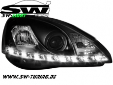 SW-Light Scheinwerfer Opel Corsa C 01-03 mit LED Standlicht black