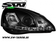 SW-Light Scheinwerfer Opel Corsa C 01-03 mit LED Standlicht black