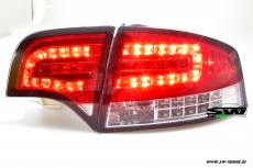 SW-Light LED Rckleuchten fr Audi A4 B7 Lim 04-08 LED Blinker red/chrystal