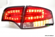 SW-Light LED Rckleuchten fr Audi A4 B7 Lim 04-08 LED Blinker red/chrystal