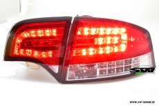 SW-Light LED Rckleuchten fr Audi A4 B7 Lim 04-08 LED Blinker red/chrystal