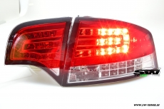 SW-Light LED Rckleuchten fr Audi A4 B7 Lim 04-08 LED Blinker red/chrystal