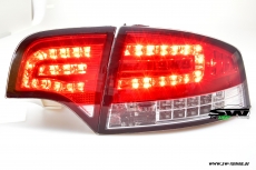 SW-Light LED Rckleuchten fr Audi A4 B7 Lim 04-08 LED Blinker red/chrystal